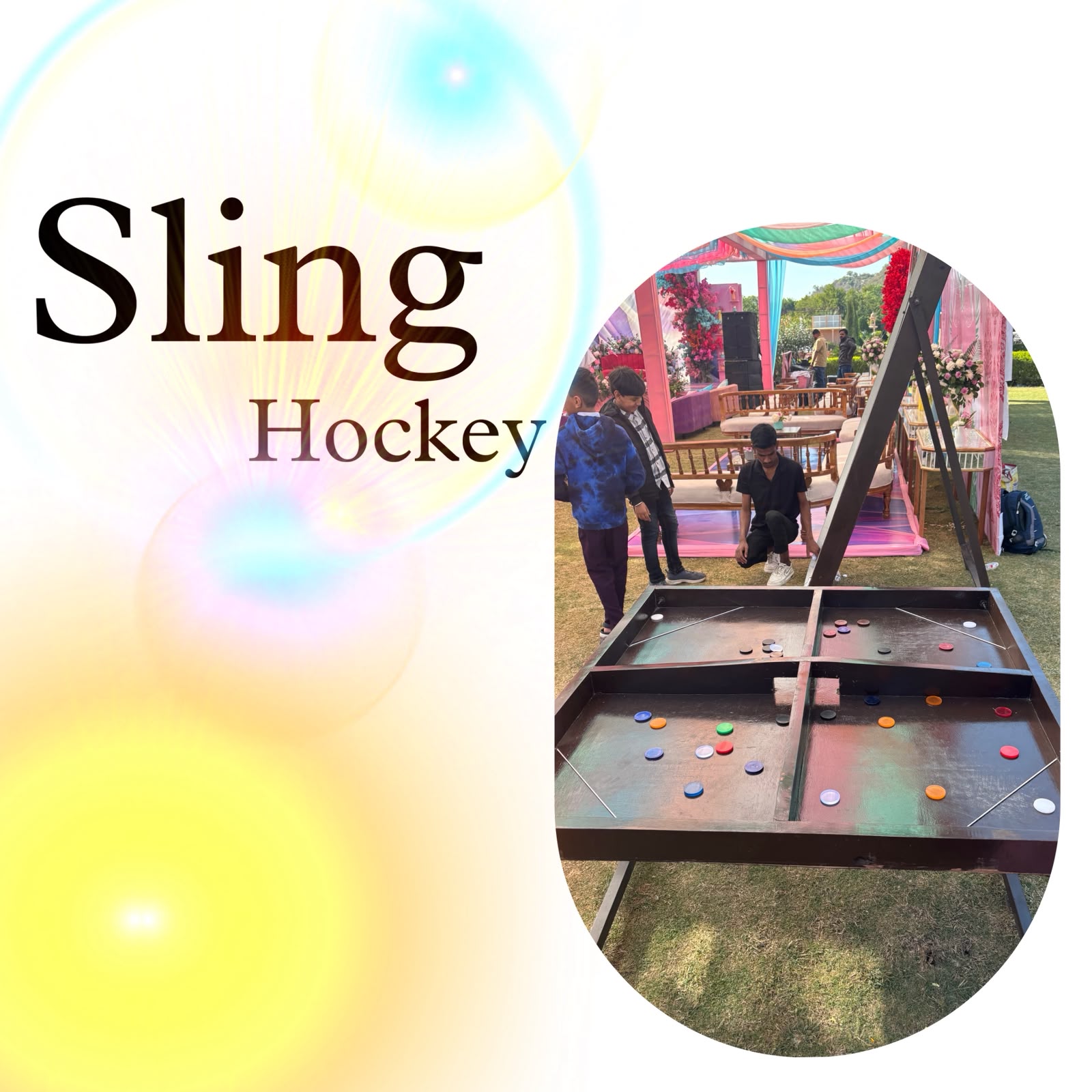 4 Player String Hockey Game